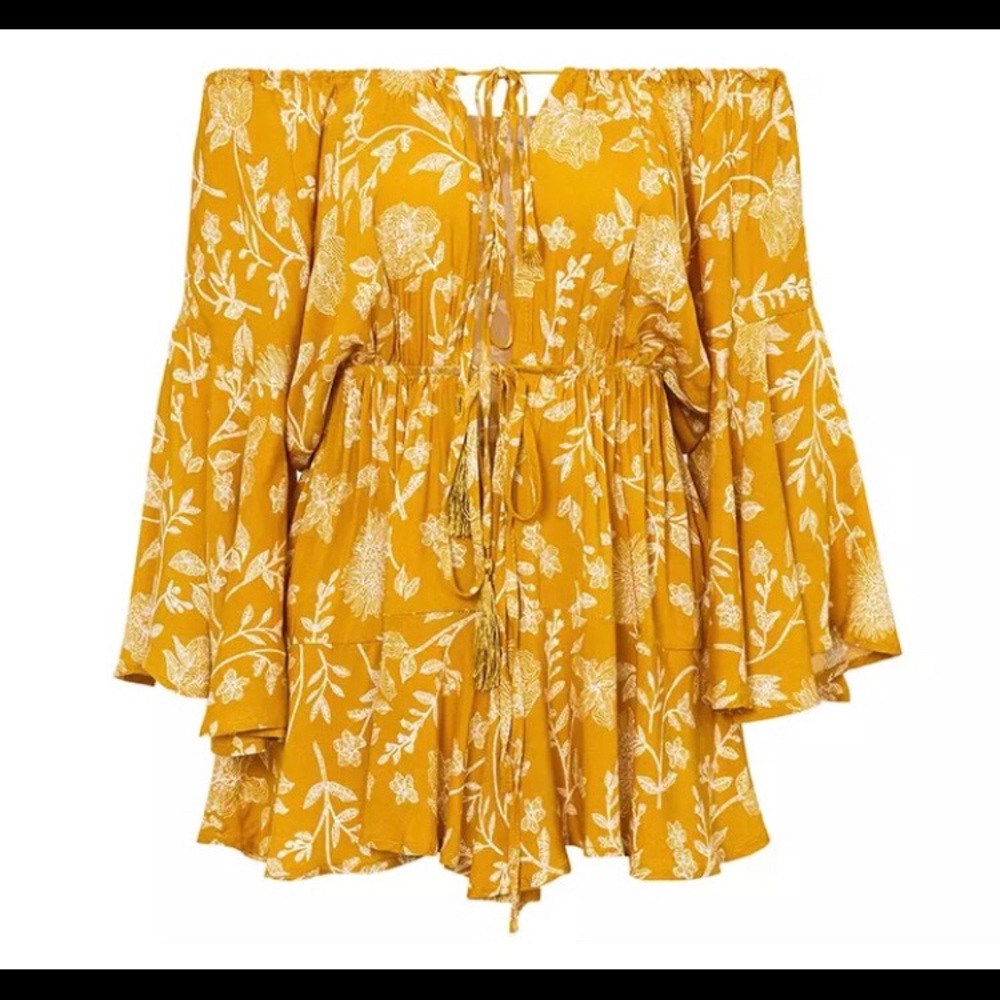 Floral  boho Romper,Floral jumpsuit,Rompers - Picture 2 of 7